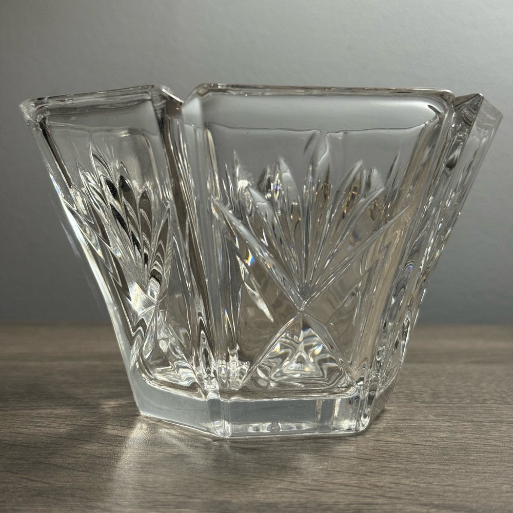 Gorham lead crystal hexagonal candy/nut dish.